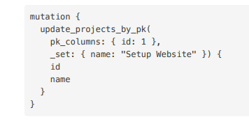 <p>The client controls exactly which fields are returned after the mutation.</p>