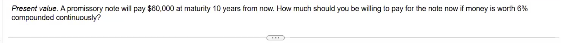 <p>How much money is worth 6% when compounded continuously </p>