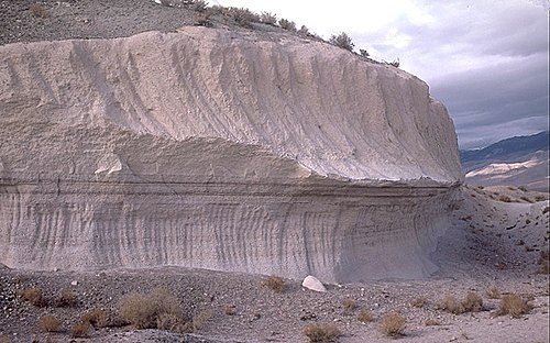 <p>lithified volcanic ash</p>