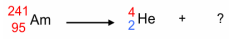 <p>Write an equations with the original nucleus on the left, and the particles emitted on the right</p><p></p><p></p>