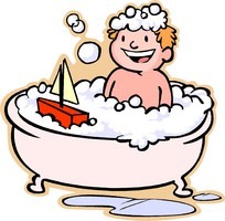 <p>to bathe, to take a bath</p>