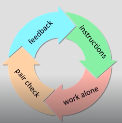 <p>Yes.</p><p>Always use a task cycle for each stage/activity.</p><ul><li><p>Set the task</p></li><li><p>Work alone</p></li><li><p>Work in pairs</p></li><li><p>Whole class feedback</p></li></ul><p></p>