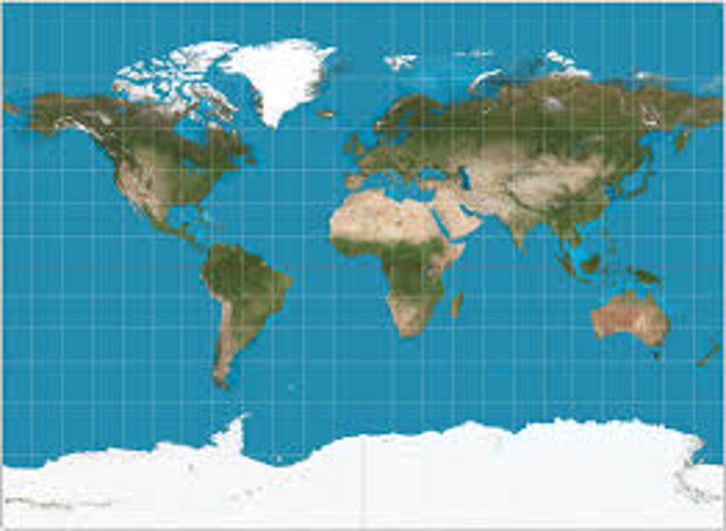 <p>Similar to Mercator projection, but spacing between parallels stops growing after 55 degrees.</p>