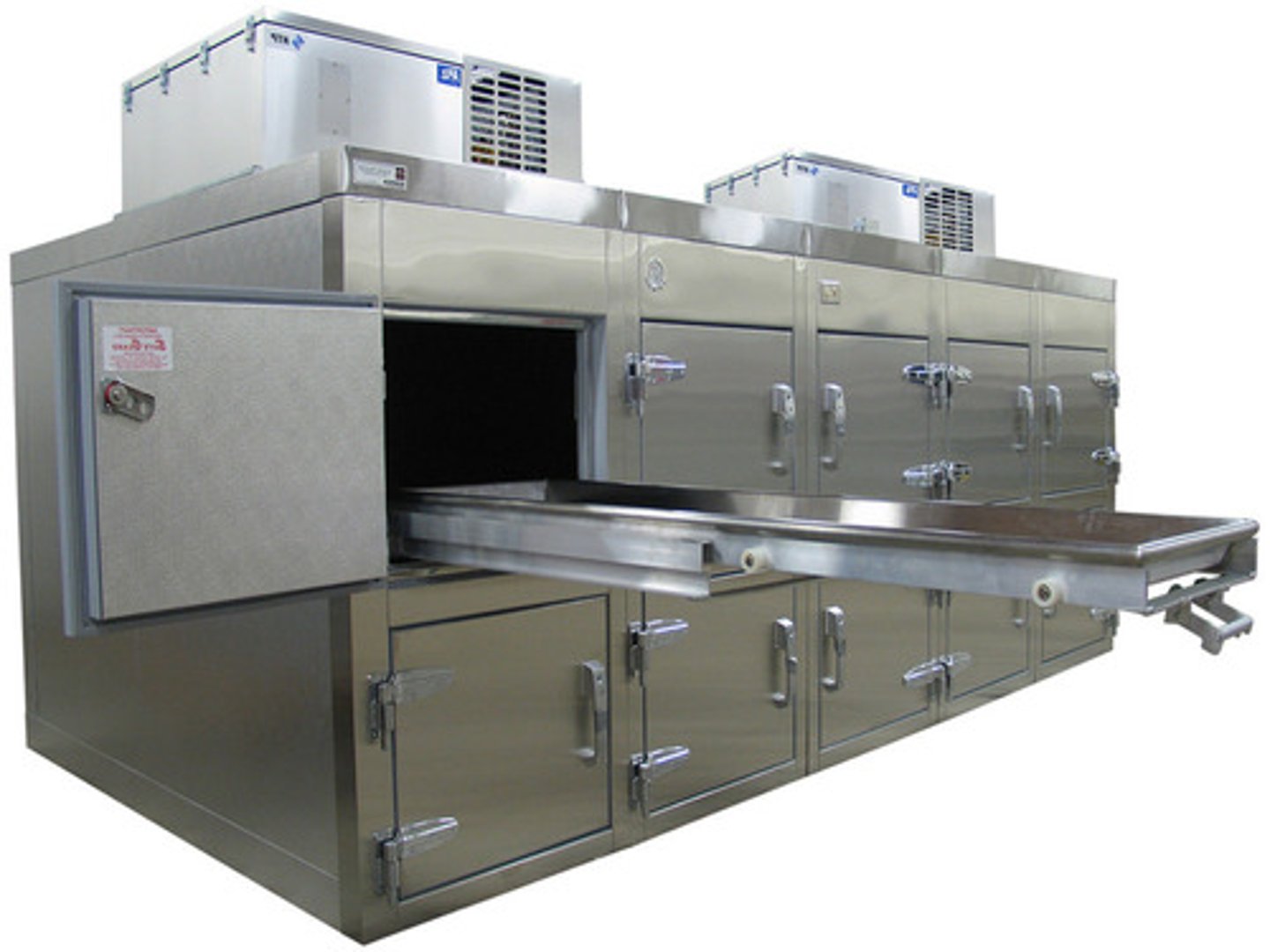 <p>the purpose is to slow postmortem changes in the deceased body; human remains must be placed in a supine position; minimum temperature should be kept above freezing</p>