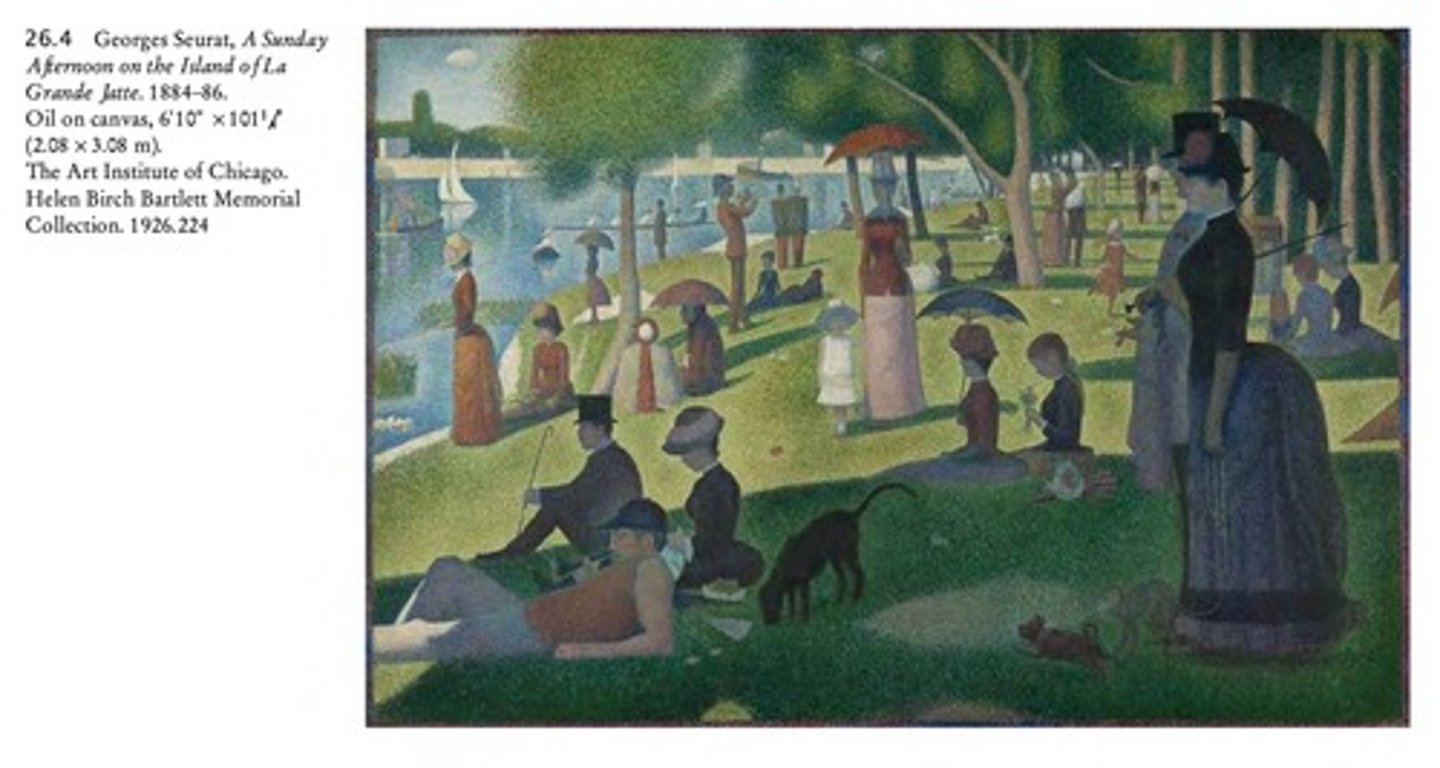<p>A Sunday Afternoon on the Island of La Grande Jatte.</p>