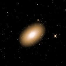 <p>A type of galaxy with a smooth, rounded shape and a lack of distinct features like spiral arms, often containing older stars and minimal gas. </p>