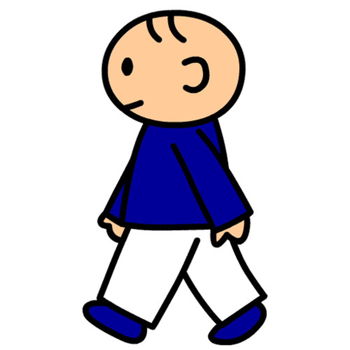 <p>To walk, to go on foot</p>