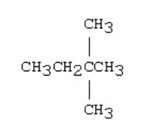 The condensed structural formula for the molecule below is