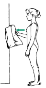<p>This isometric shoulder exercise is called what?</p>
