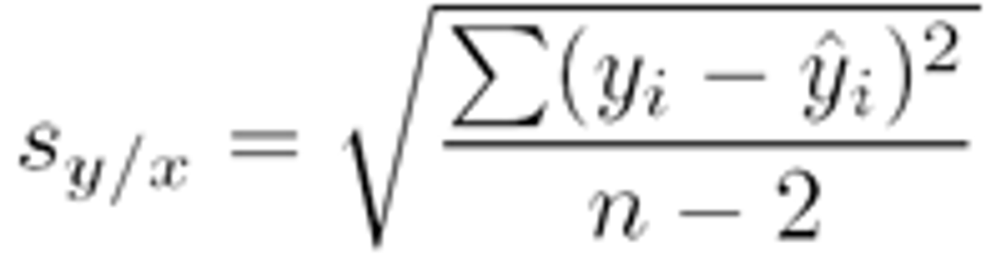 <p>-st.dev of the residuals</p><p>-Gives the typical error of a prediction using that linear regression model</p>