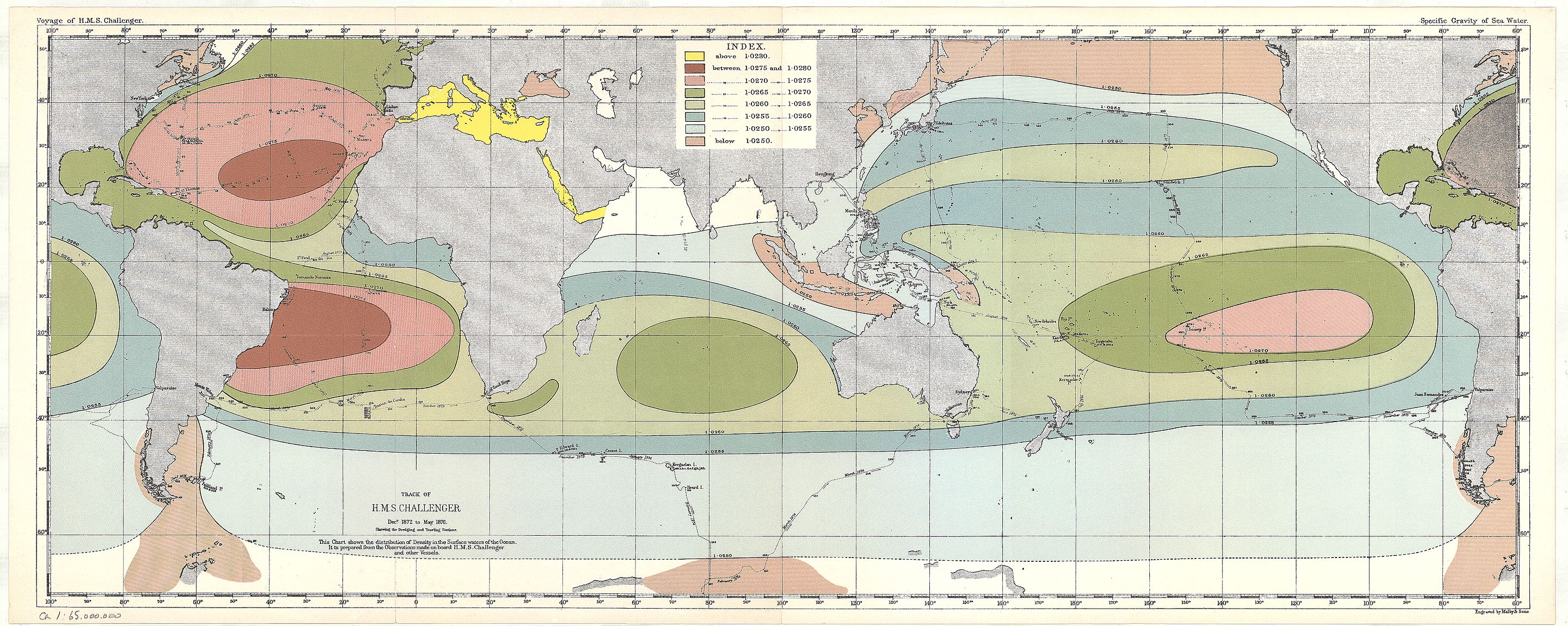 <p>The “Challenger expedition”, from 1872 to 1876.</p>