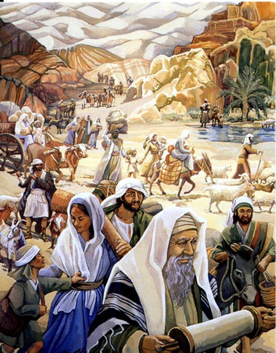 <p>A small early civilization/group of people whose development of a monotheistic faith provided the foundation of modern Judaism, Christianity, and Islam.</p>