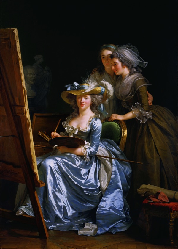 <p>Self Portrait with Two Pupils Romanticism</p>