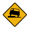 <p>WHAT SHOULD YOU BE MOST CONCERNED ABOUT WHEN YOU SEE THIS SIGN? </p><p>A. Driving with your headlights out of alignment because one side of your car is higher than the other </p><p>B. Damaging a tire, if you drift onto the shoulder </p><p>C. Hydroplaning, if the shoulder has water on it </p><p>D. Losing control of your vehicle, if you drift onto the shoulder, because of a drop off</p>