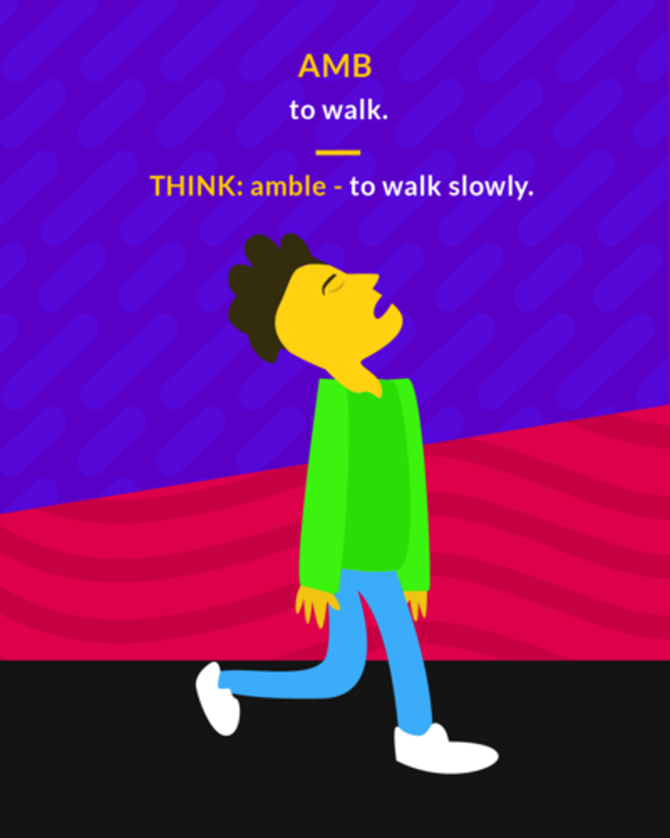 <p>to walk</p>