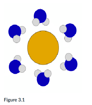 <p>The following question is based on Figure 3.1: solute molecule surrounded by a hydration shell of water. Based on your knowledge of the polarity of water molecules, the solute molecule is most likely ___. <strong>Select two.</strong></p>