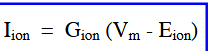 <p>number of ions crossing a membrane</p>