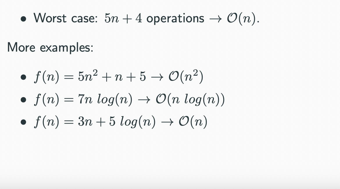 <p>what does Big O denote </p>