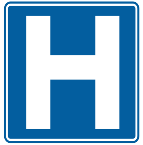 <p>there is a hospital ahead</p>