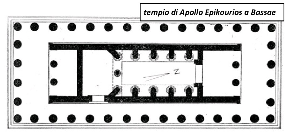<p>Nel tempio di Apollo Epikourios</p>
