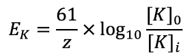 <p>equilibrium potential</p>