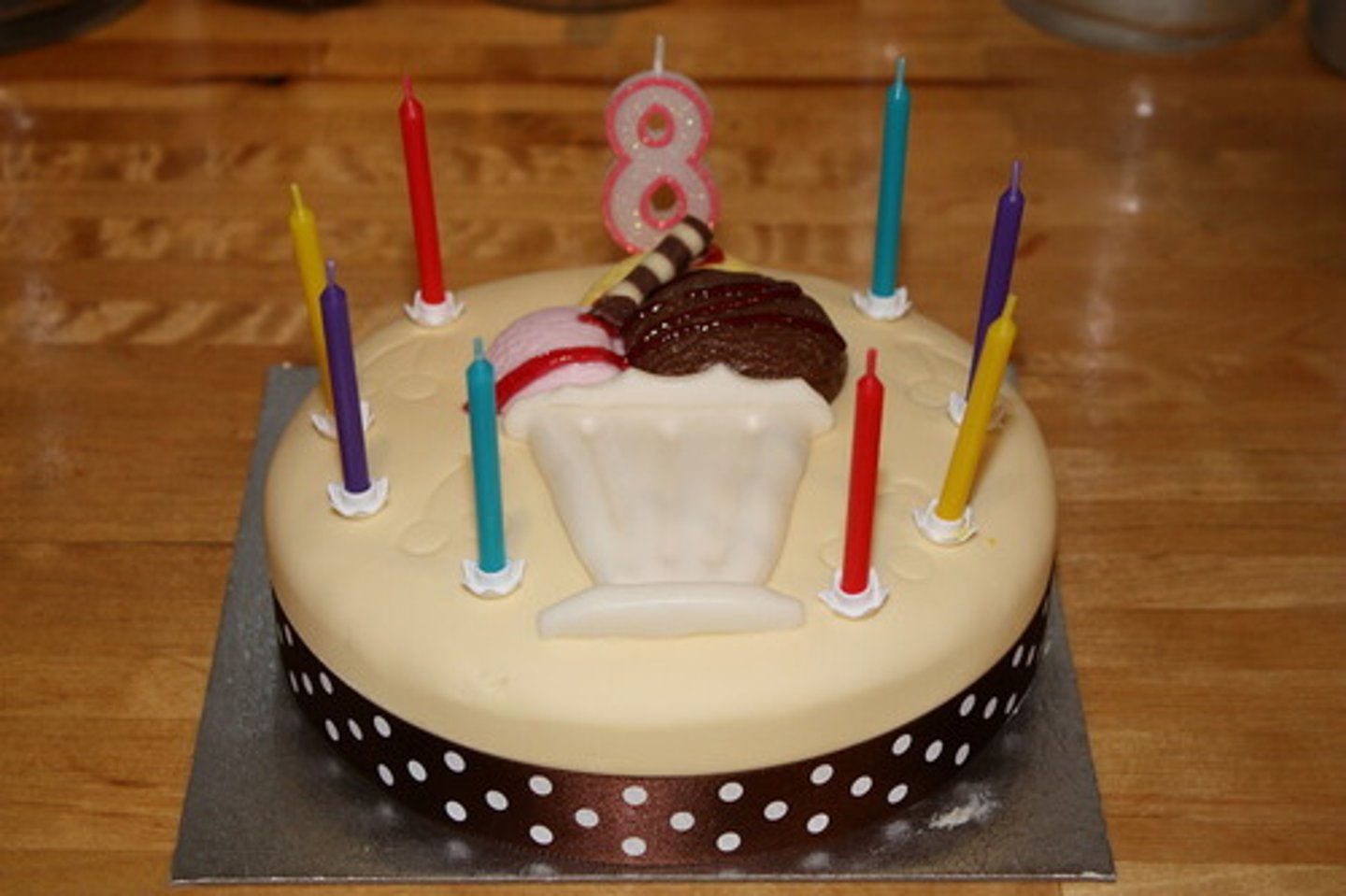 <p>8 years old</p>