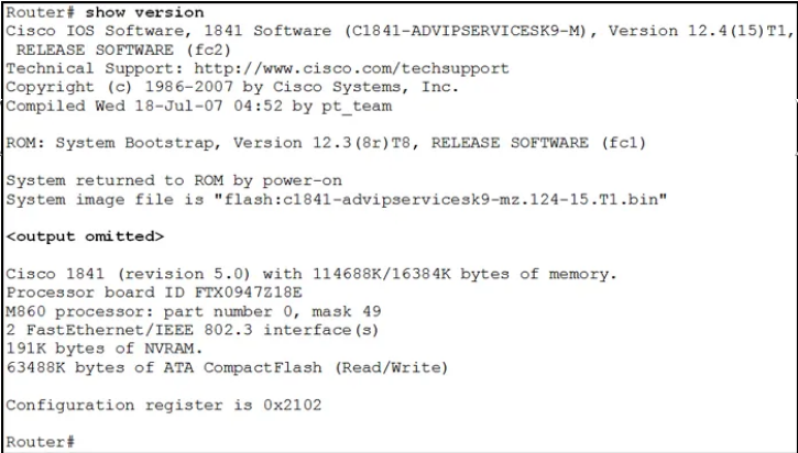 Refer to the exhibit. From which location did this router load the IOS?

    flash memory
    NVRAM
    RAM
    ROM
    a TFTP server