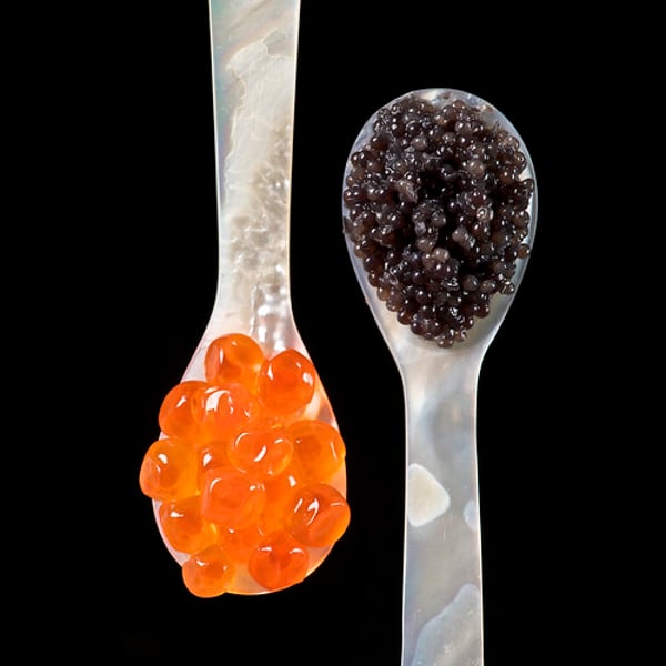 <p>caviar (fem. noun)</p>