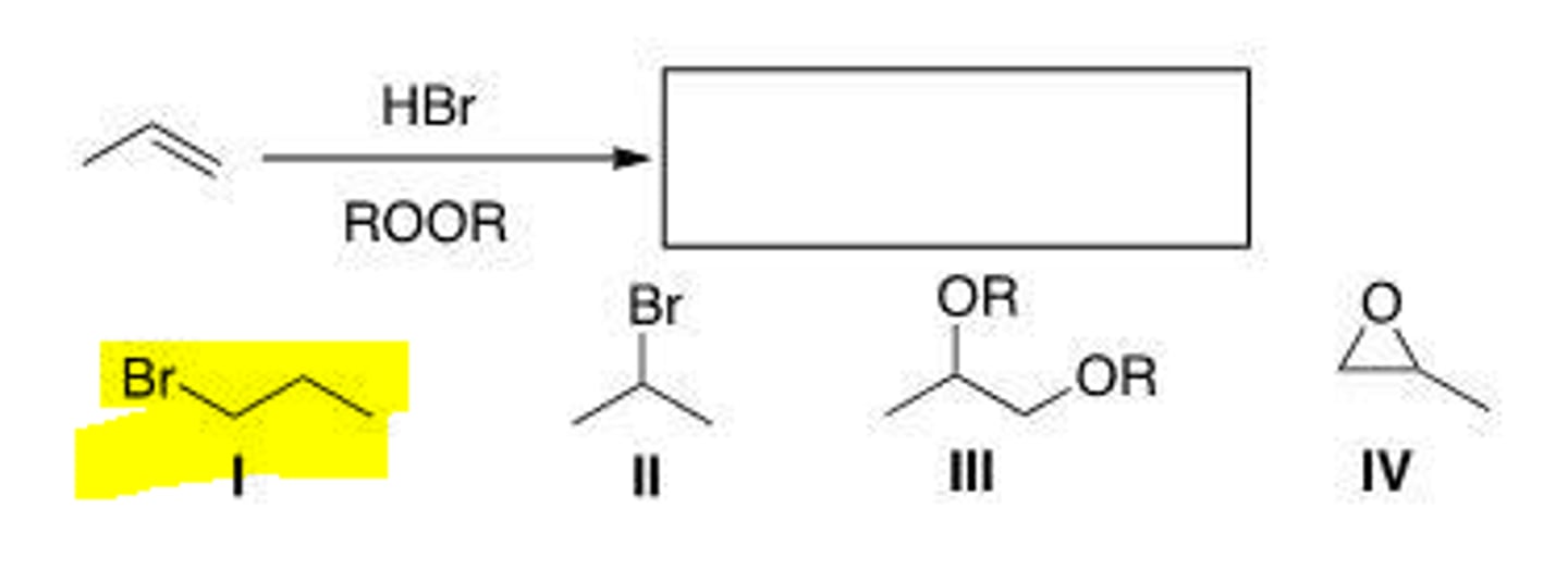 <p>What is the product of the following reaction?</p>