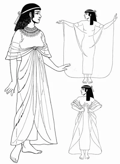 <p><span style="background-color: transparent;">sheer tunic/robe wrapped or tied</span></p><ul><li><p><span style="background-color: transparent;">Women started wearing just sheer kalasiris tops with no sheath underneath, originally worn by adult entertainers but picked up by royal women and made mainstream&nbsp;</span></p></li></ul><p></p>