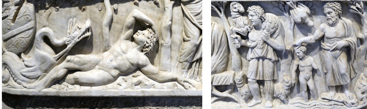 <p>details/messages of the sarcophagus of philospher</p>