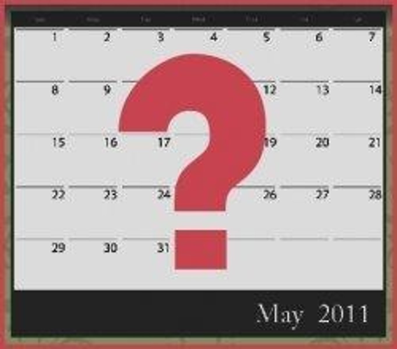 <p>What day?</p>