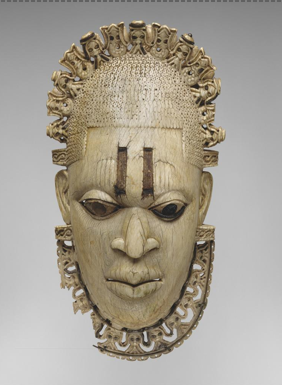 <p><span><strong>Benin Kingdom,</strong><em> Ivory Belt Mask of the Queen Mother</em><strong>, mid 16<sup>th</sup> c.</strong></span></p>