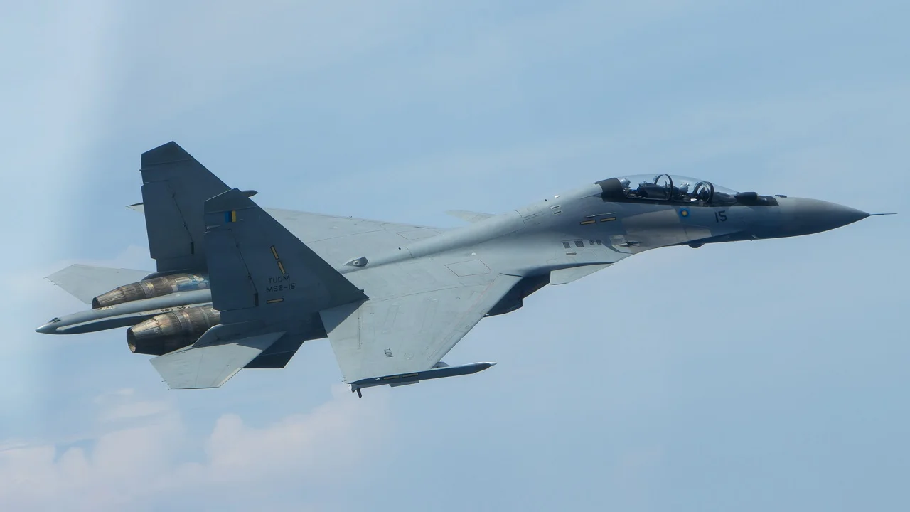 <ul><li><p><em>upgraded with avionics, maritime strike capabilities, and electronic warfare systems</em></p></li><li><p>similar to American F-15E <strong>Strike Eagle</strong></p></li><li><p>heavy class, all-weather, long-range strike fighter</p></li><li><p>often intercepts U.S. reconnaissance aircraft in East/South China Seas (ex. P-8)</p></li></ul>