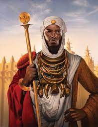 The nephew of Sundiata who was and still is the richest man alive (400billion networth). He made his pilgrimage to Mecca where he showed off his gold and riches leaving a lasting impression.
LO 1.10) States in Africa developed and changed over time through their use of trade and gold allowing for people to become more and more wealthy.