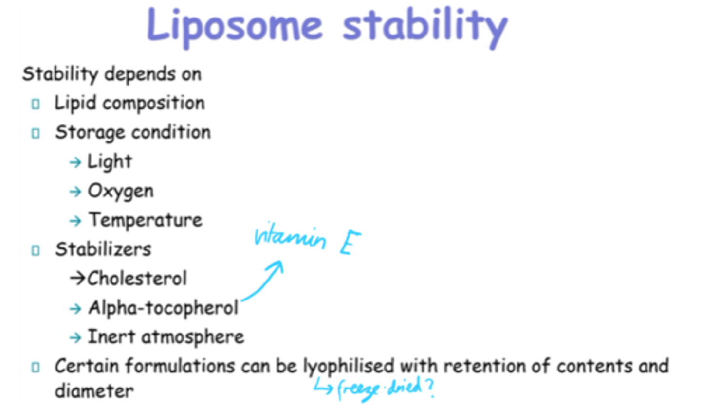 <p>- Lipid Composition.</p><p>- Storage conditions (light, temp, O2).</p><p>- Stabilisers</p>