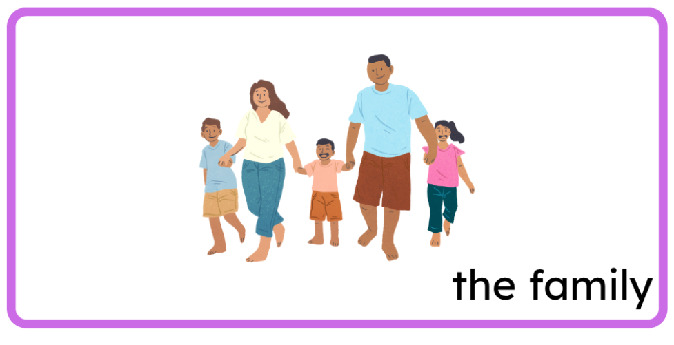 <p>the family</p>