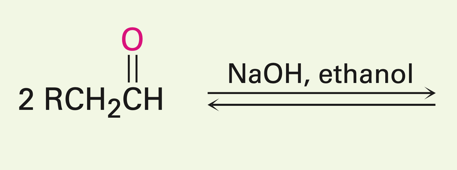<p>Two carbonyls in the presence of a fairly weak base.</p>
