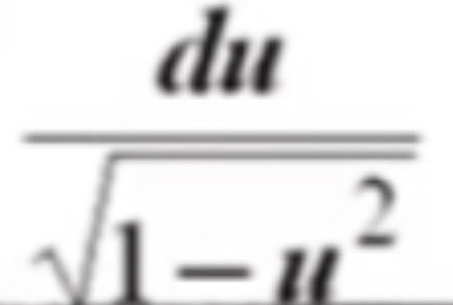 <p>u'/sqrt(1 - u²)</p>