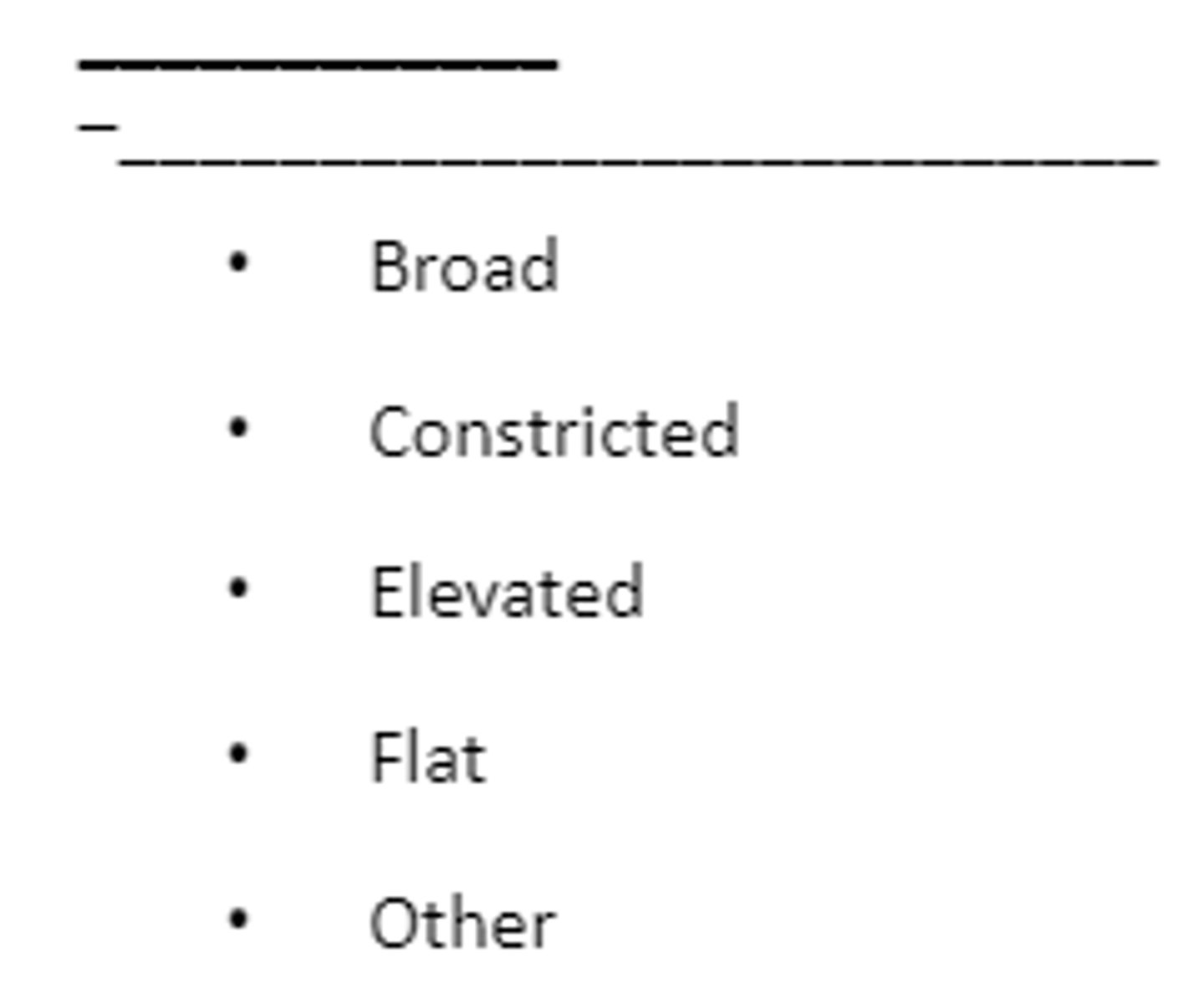 <p>Emotion displayed, What is observed</p>