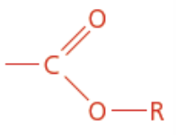 <p>Isomer of carboxylic acid</p><p>Ester functional group</p><p>Ends in anoate</p>