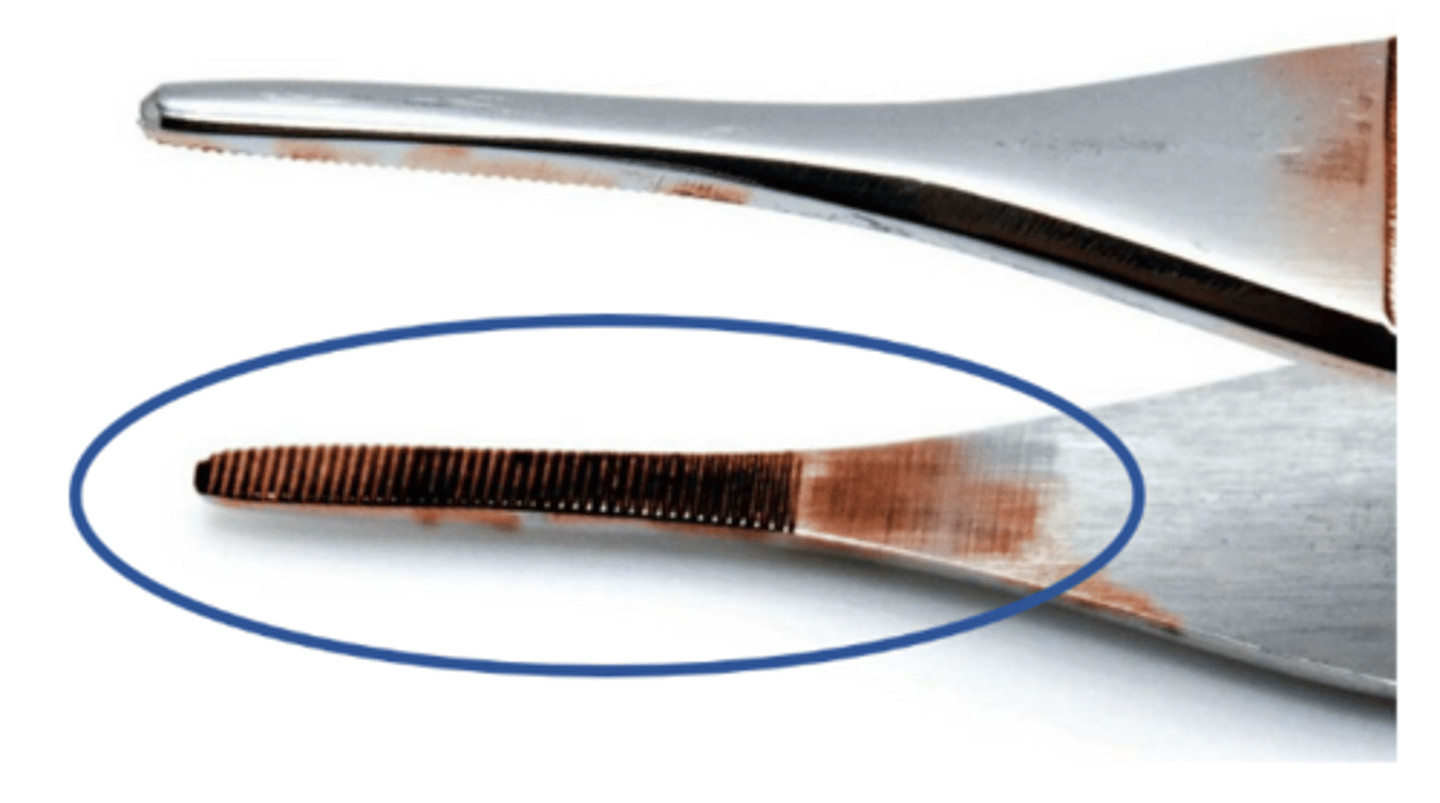 <p>a reddish-brown or yellowish-brown substance that forms on the surface of iron &amp; steel due to oxidation (exposure to air &amp; water)</p>