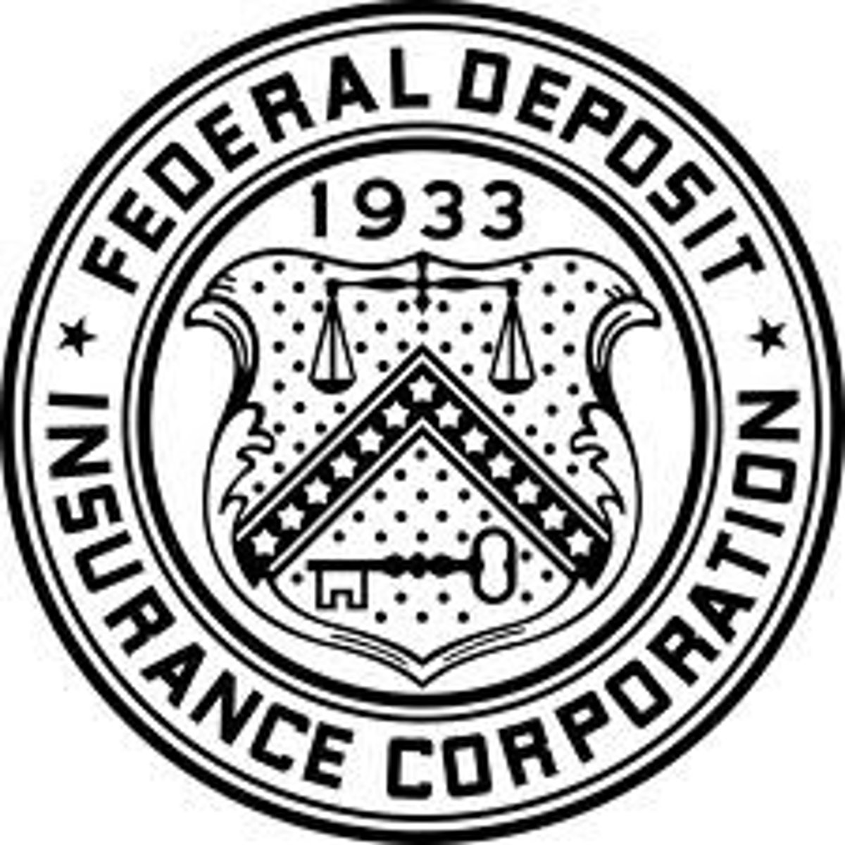 <p>Federal guarantee of savings or bank deposits initially of up to $2500, raised to $5000 in 1934, and frequently thereafter; continues today with a limit of $100,000</p>