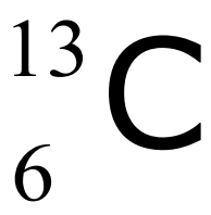 <p>isotope: 2 atoms of same element with diff. numbers of neutrons</p><p>e.g. carbon-13:</p><ul><li><p>proton number = 6: 6 protons</p></li><li><p>mass number = 13: 6 protons, 7 neutrons</p></li><li><p>number in name (13) = mass number</p></li></ul><p></p>
