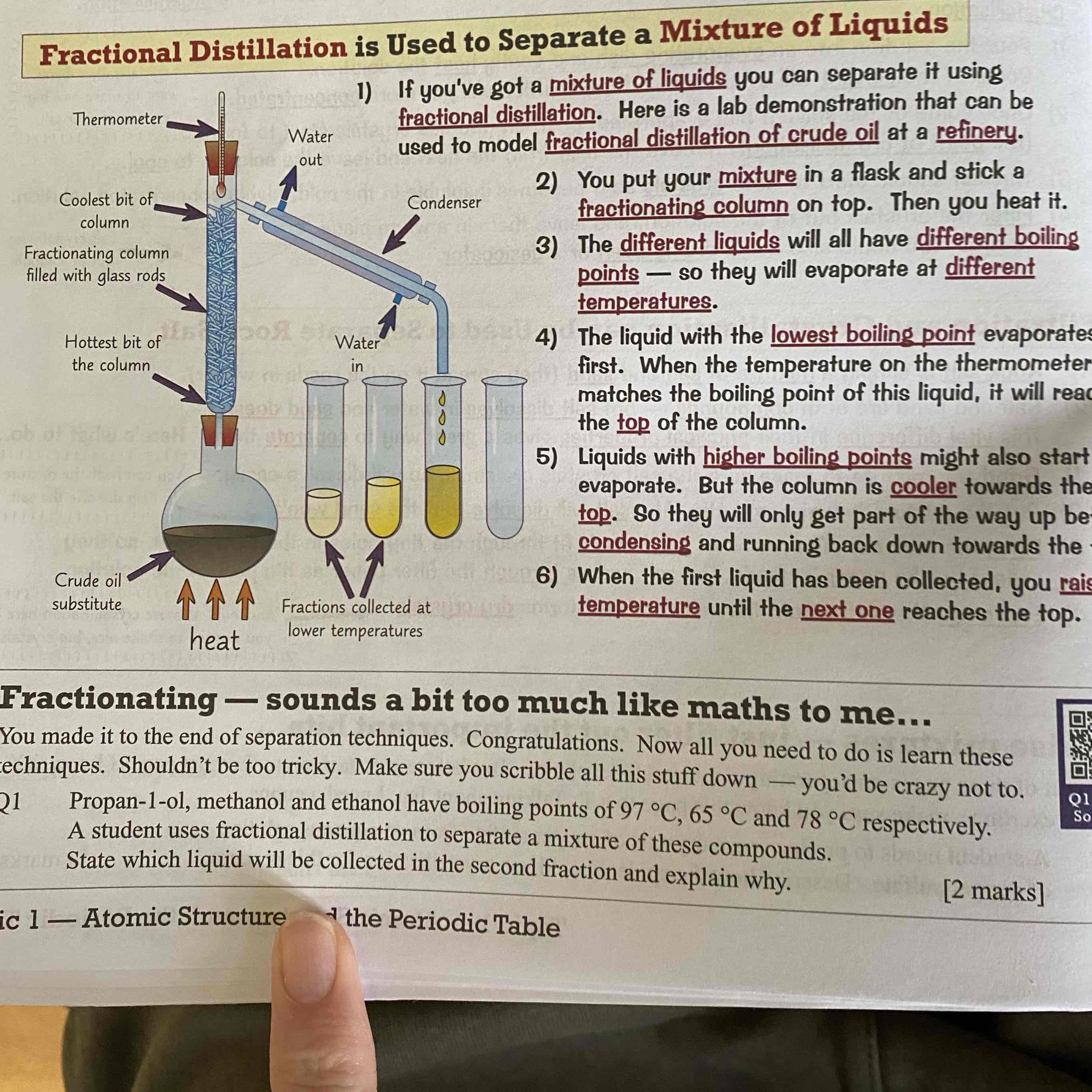 <p>It is used to separate a mixture of liquids.</p><p>For more info see image:</p>