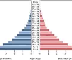 <p>(2.3) High birth rates, rapidly decreasing death rates, high growth rates</p>