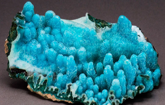 <p>amphibole group- chrysocolla silicates </p>