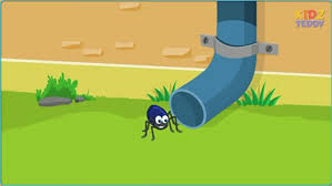 <p>Went up</p><p>He went up the water spout, down came the rain and washed the spider out.</p>
