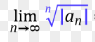 p = what's in the image.

If 0 <= p < 1, then it converges absolutely

If p > 1 or p = infinity, then it diverges

If p = 1, no info from test