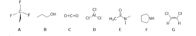 <p>How many (total) molecules shown below are <em>non-polar</em> and have no molecular net dipole moment (<span>m&nbsp;= 0</span>)?<span>&nbsp;</span></p><p class="MsoListParagraph" style="text-align: justify;">A) 2</p><p class="MsoListParagraph" style="text-align: justify;"><span><span>B) 3</span></span></p><p class="MsoListParagraph" style="text-align: justify;">C) 4</p><p class="MsoListParagraph" style="text-align: justify;">D) 5</p><p class="MsoListParagraph" style="text-align: justify;">E) 6</p>